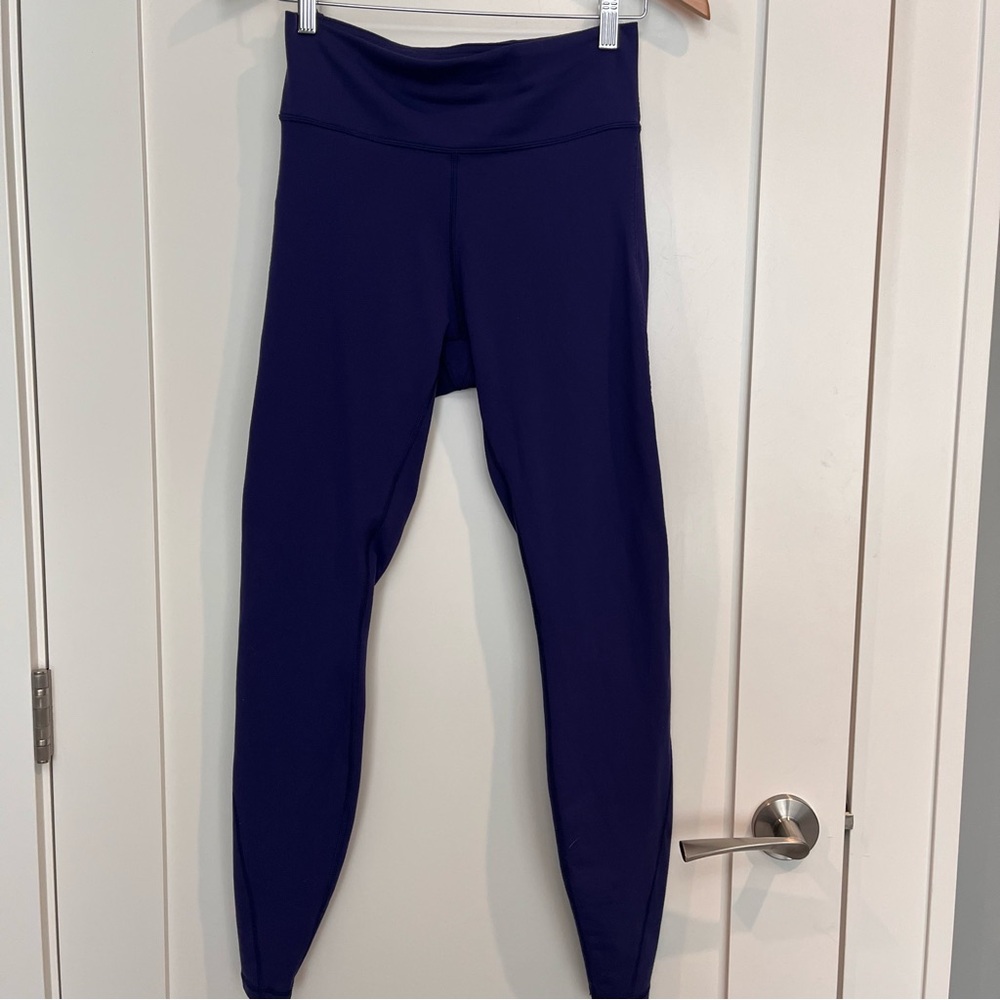 Lululemon Purple Leggings Size 8 High Rise Mesh Detail